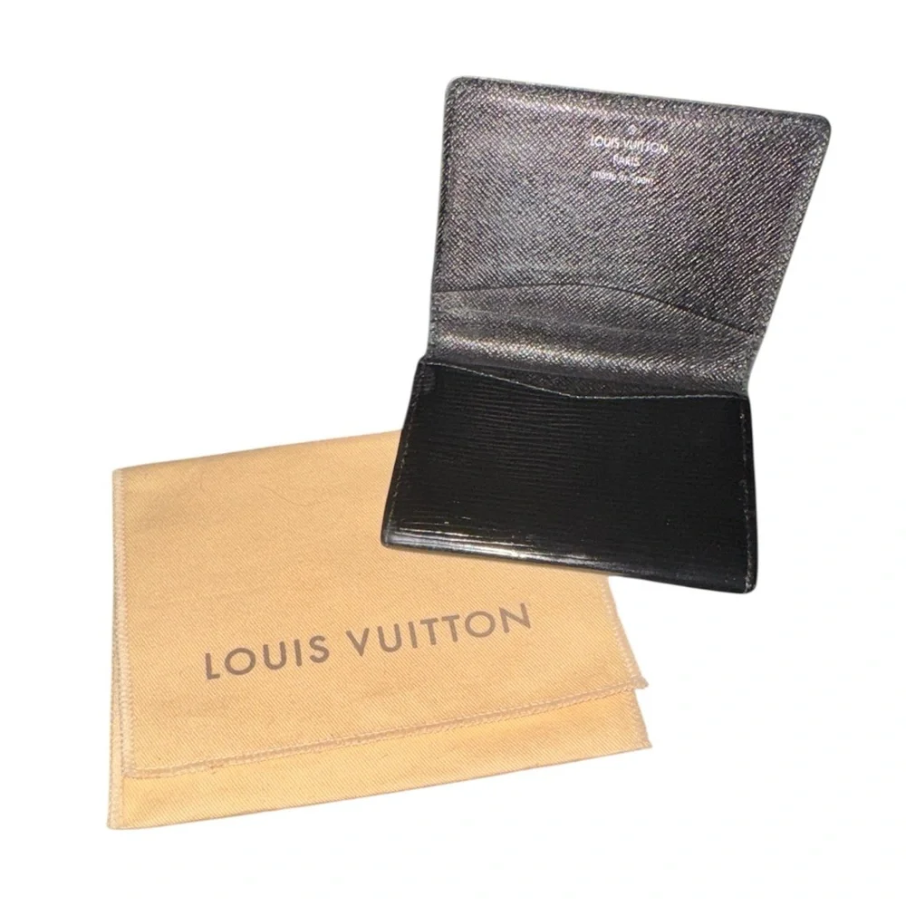 Louis Vuitton Epi Enveloppe Carte de Visite Card Case W/ Dusty